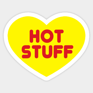 Hot Stuff Heart Candy Sticker